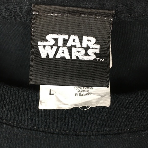 STAR WARS Men’s Black Short Sleeve T-shirt Size L - Picture 3 of 4